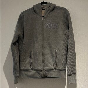 GUESS Charcoal Quilted Hoodie